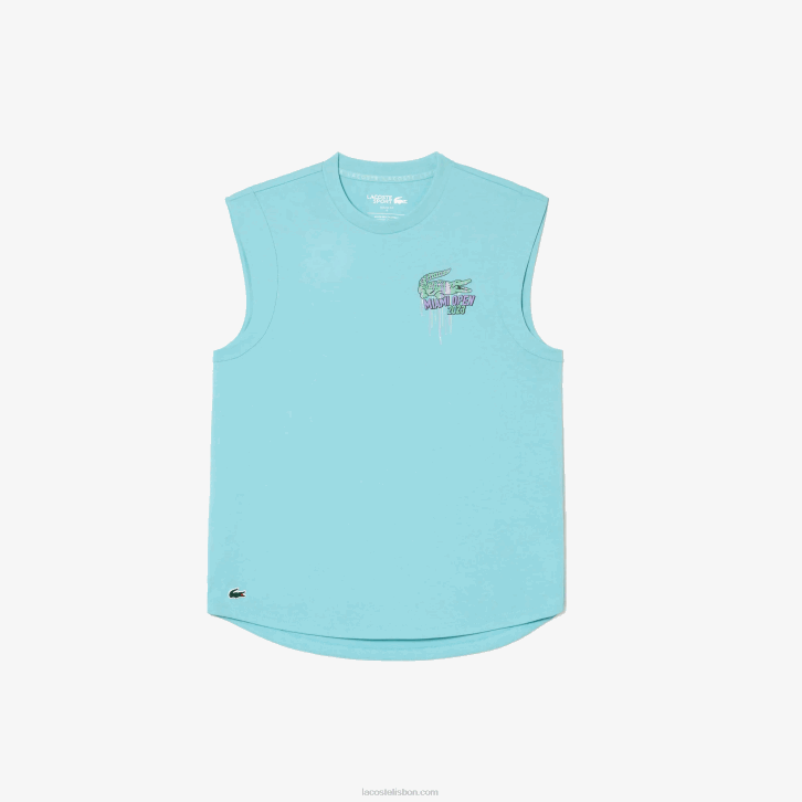 mulheres Lacoste menta bvg top sem mangas sport miami open edition 08D02411
