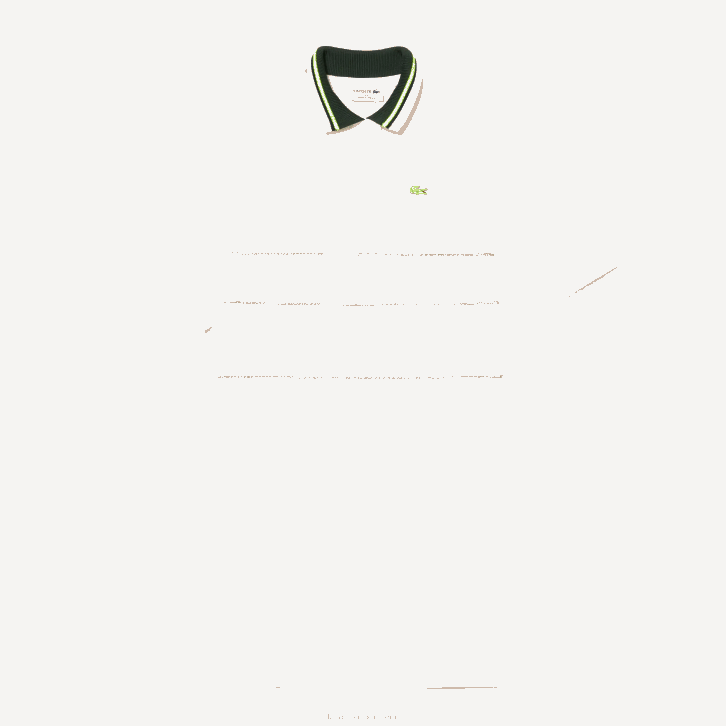 mulheres Lacoste branco 70v vestido polo francês de algodão orgânico 08D02376