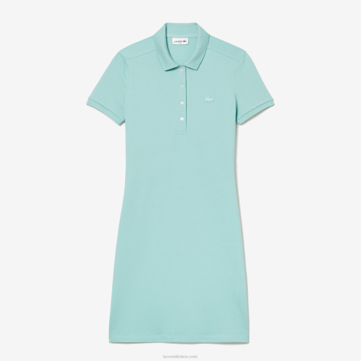 mulheres Lacoste perfeito lgf vestido polo piquê de algodão elástico 08D02368