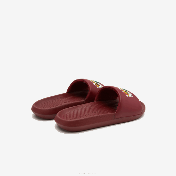 mulheres Lacoste amarelo bordô amr slides sintéticos croco 08D02706