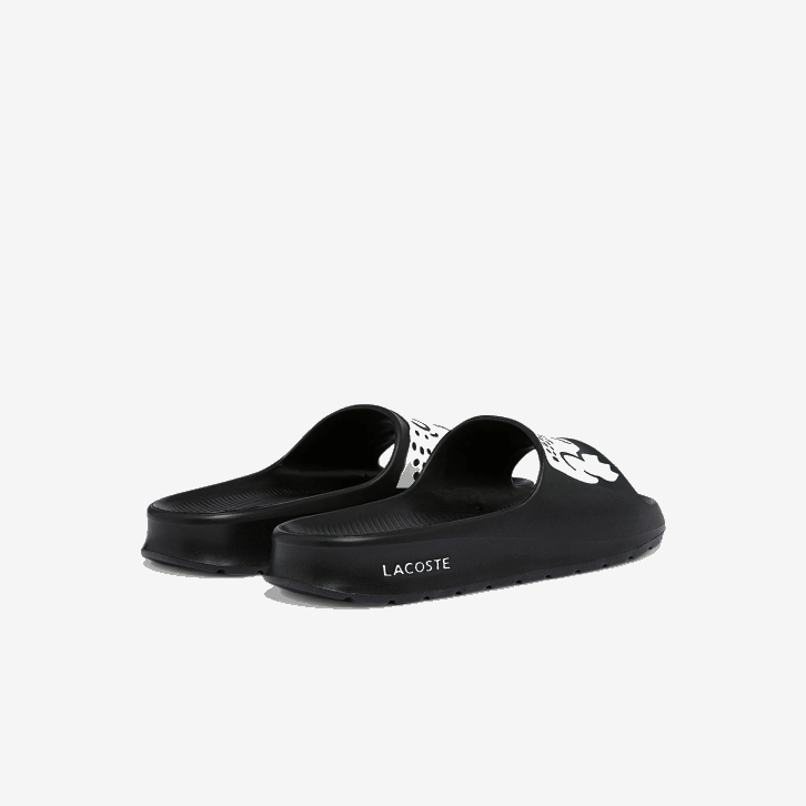 mulheres Lacoste preto e branco 312 slides de impressão sintética croco 2.0 08D02698