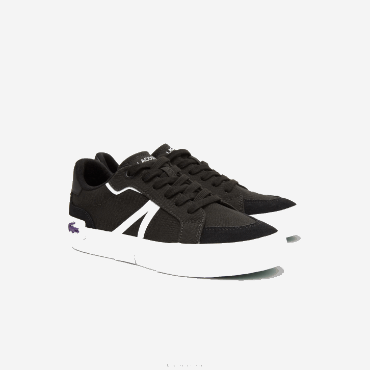 mulheres Lacoste preto e branco 312 tênis coloridos l004 texteis 08D02731