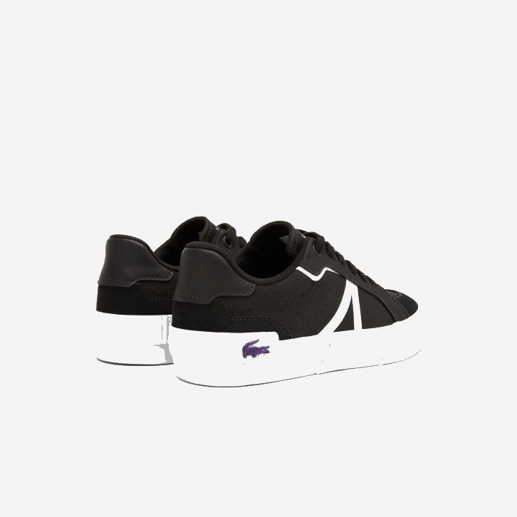 mulheres Lacoste preto e branco 312 tênis coloridos l004 texteis 08D02731