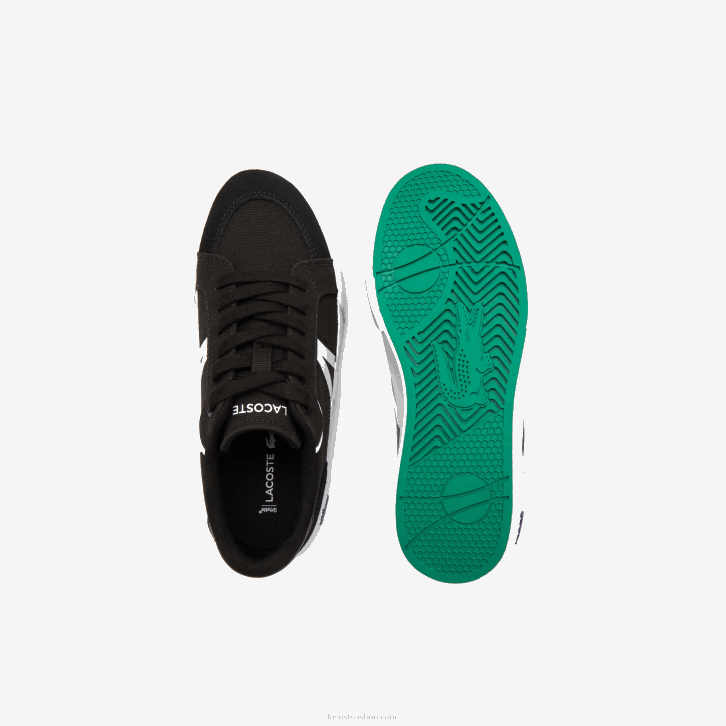 mulheres Lacoste preto e branco 312 tênis coloridos l004 texteis 08D02731