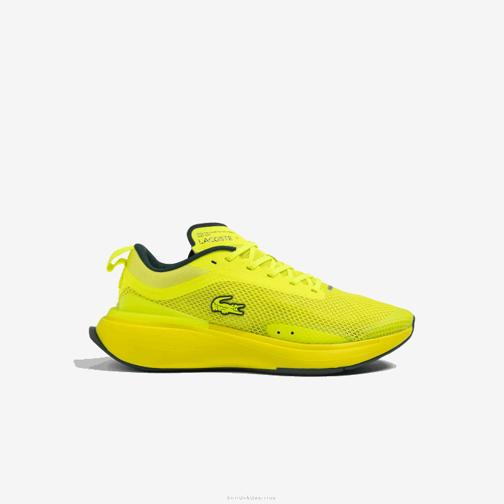 mulheres Lacoste amarelo 2t7 run spin evolution tênis têxtil 08D02686