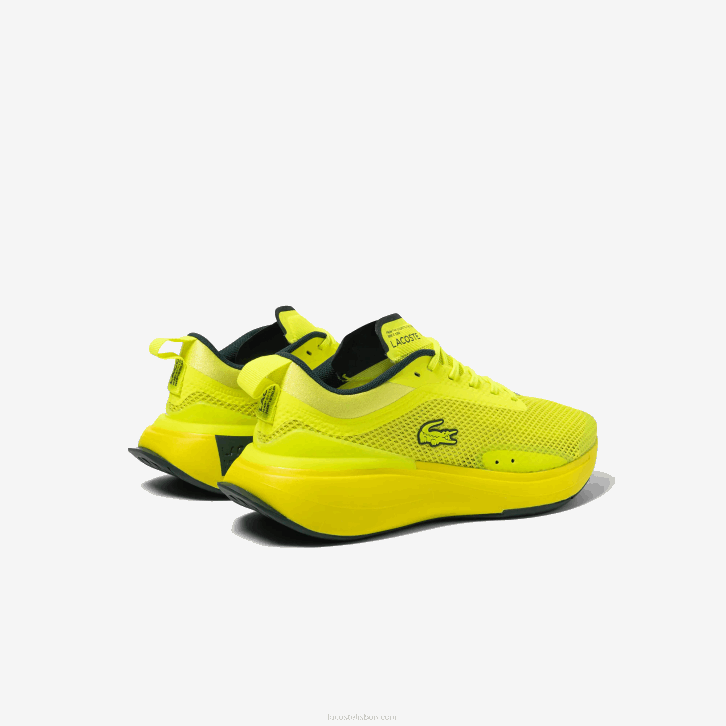 mulheres Lacoste amarelo 2t7 run spin evolution tênis têxtil 08D02686