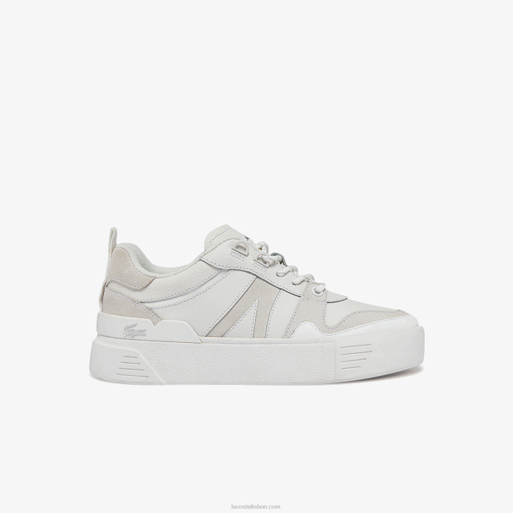 mulheres Lacoste branco 21g l002 tênis de couro 08D02708