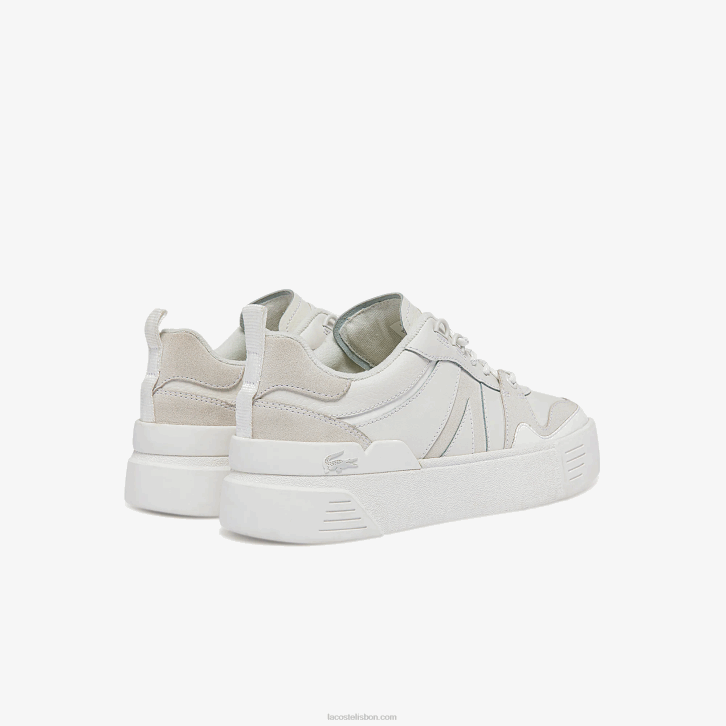 mulheres Lacoste branco 21g l002 tênis de couro 08D02708