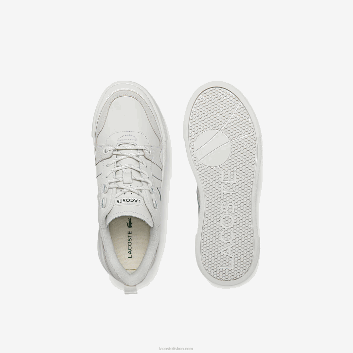 mulheres Lacoste branco 21g l002 tênis de couro 08D02708