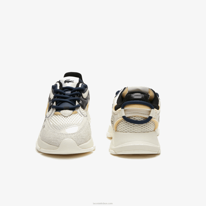 mulheres Lacoste branco preto 2g9 l003 tênis neo têxtil 08D02678