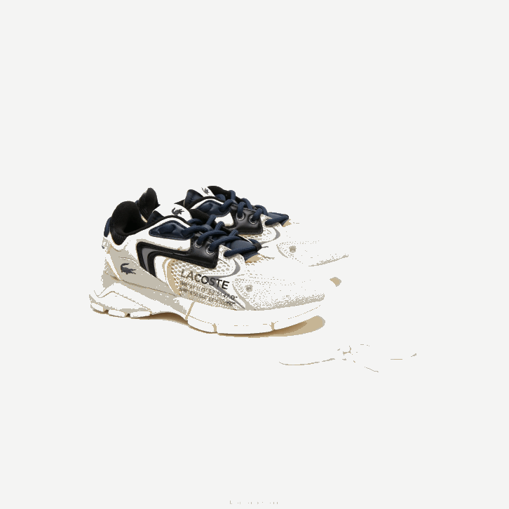 mulheres Lacoste branco preto 2g9 l003 tênis neo têxtil 08D02678