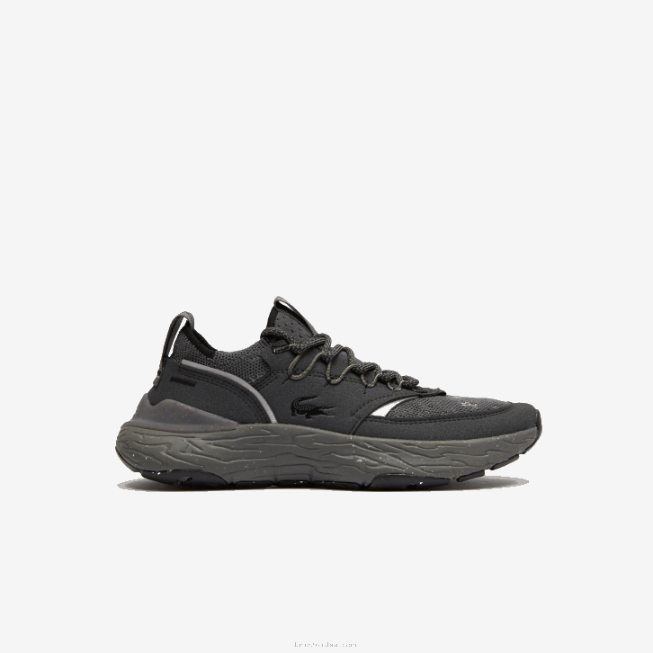 mulheres Lacoste preto 02h re-comfort tênis tonal sintético e têxtil 08D02735