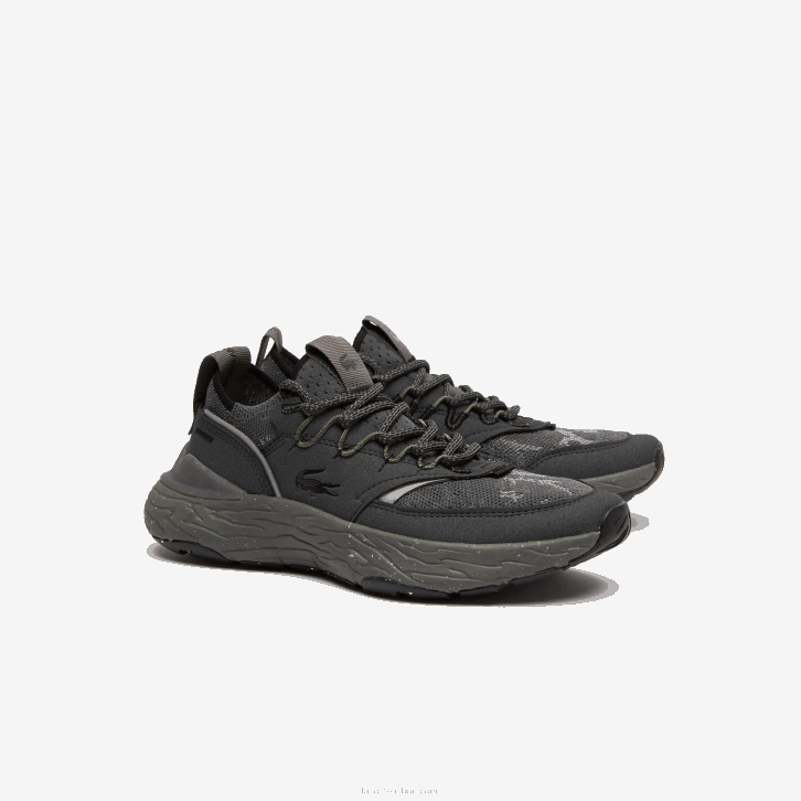mulheres Lacoste preto 02h re-comfort tênis tonal sintético e têxtil 08D02735