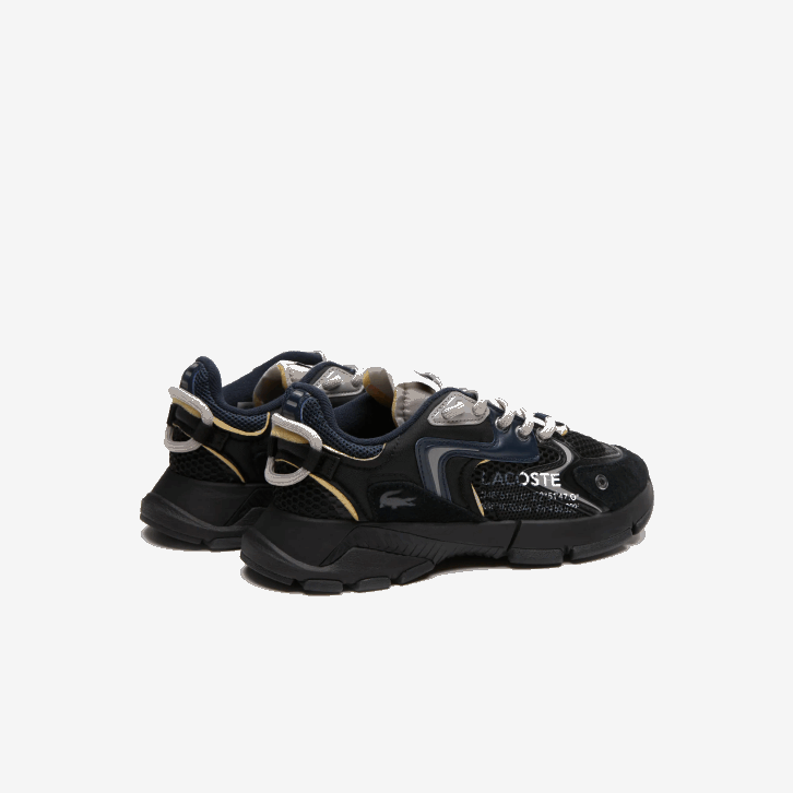 mulheres Lacoste preto marinho 075 l003 tênis neo têxtil 08D02676