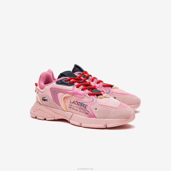 mulheres Lacoste rosa 13c l003 tênis neo têxtil 08D02677
