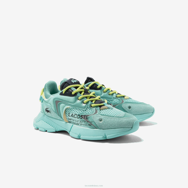 mulheres Lacoste turquesa/marinho b22 l003 tênis neo têxtil 08D02679