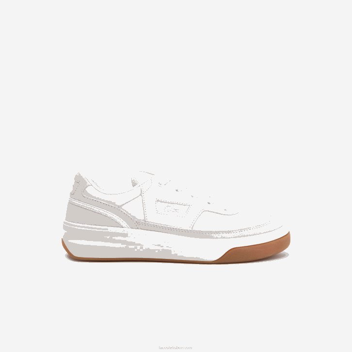mulheresbranco e off white 65t tênis de couro lacoste x goop g80 08D02760