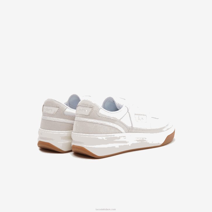 mulheresbranco e off white 65t tênis de couro lacoste x goop g80 08D02760