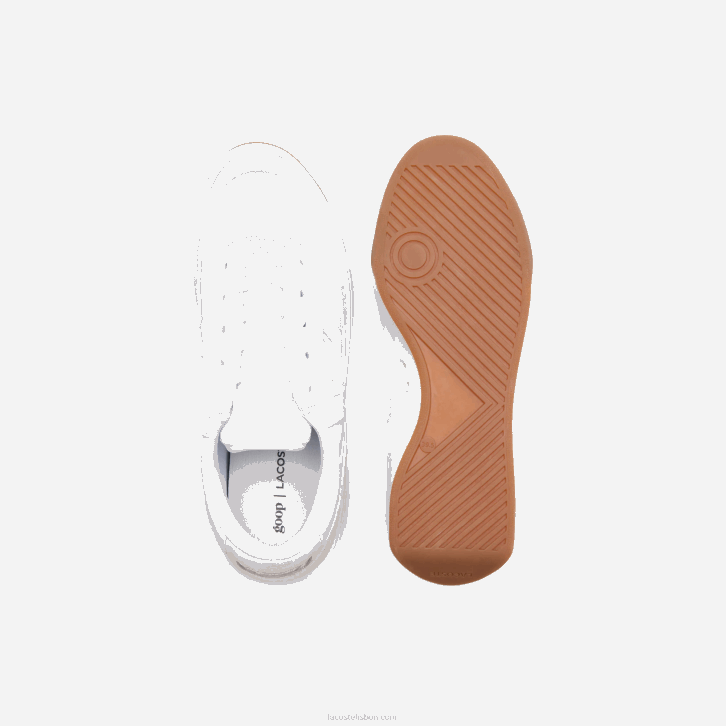 mulheresbranco e off white 65t tênis de couro lacoste x goop g80 08D02760