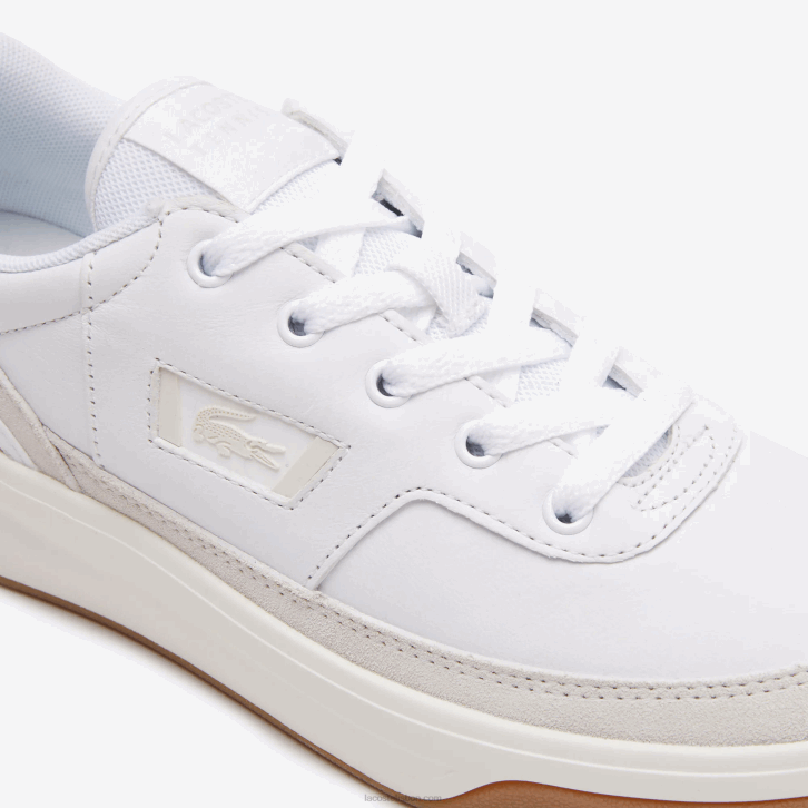 mulheresbranco e off white 65t tênis de couro lacoste x goop g80 08D02760